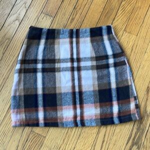Swedish style printed corduroy mini skirt